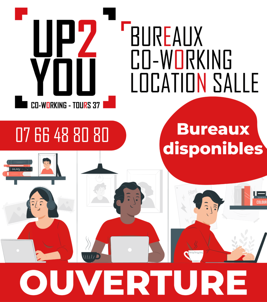 Banderole Coworking Up2You Alan Perrichon Webdesigner développeur Intégrateur Web Blois