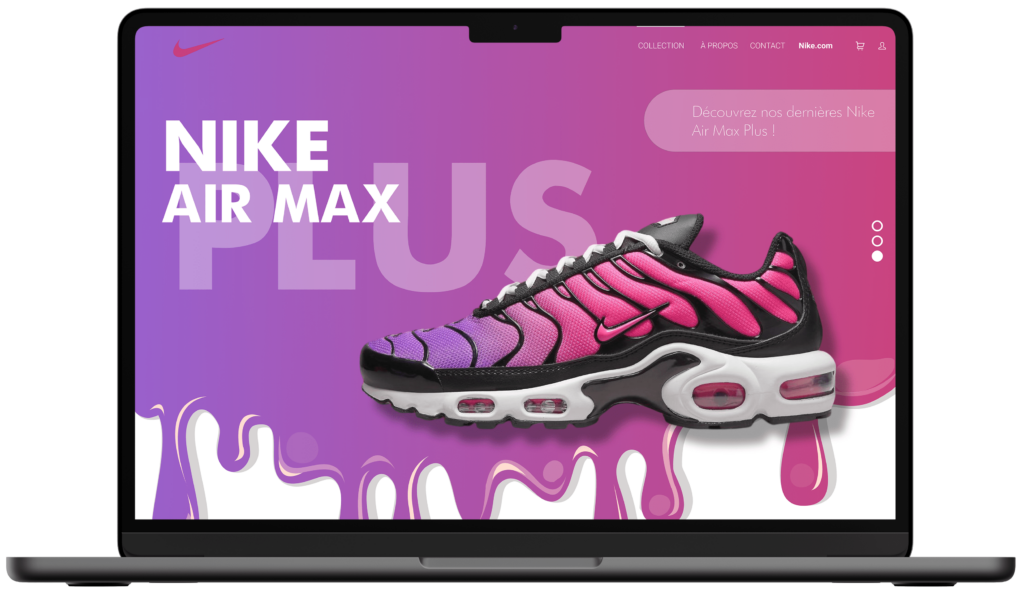 Mockup site Capule Airmax adobe xd Alan Perrichon Webdesigner développeur Intégrateur Web Blois