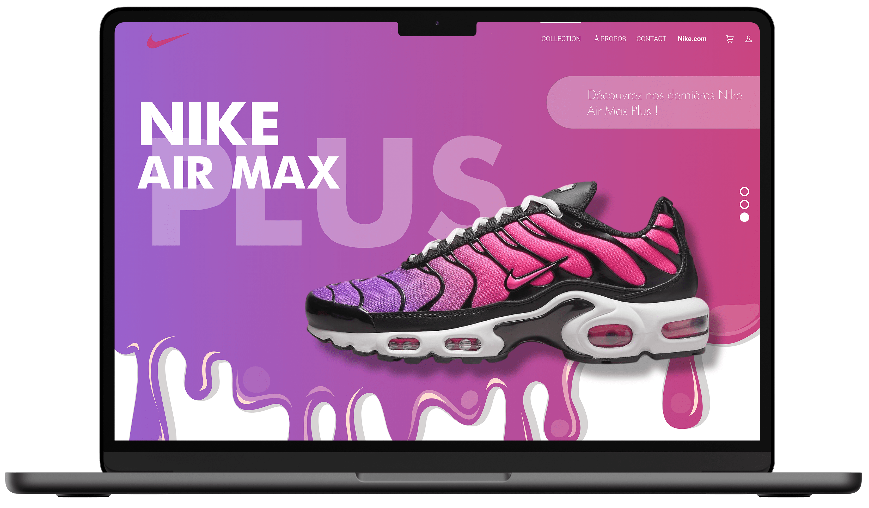 Mockup site Capule Airmax adobe xd Alan Perrichon Webdesigner développeur Intégrateur Web Blois