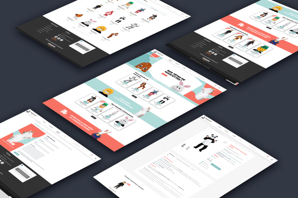 mockup site mascotte animaux alan perrichon Webdesigner développeur Intégrateur Web Blois